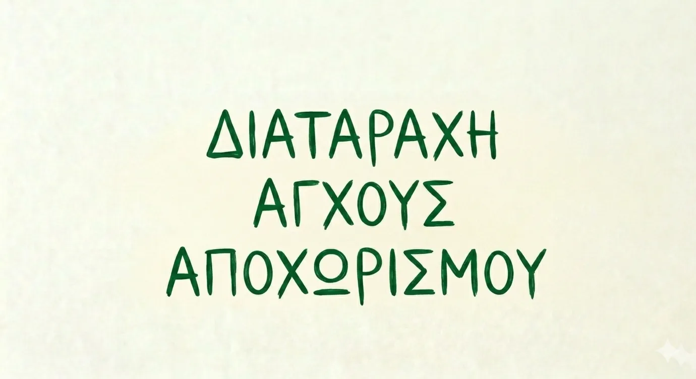 Διαταραχή Άγχους Αποχωρισμού